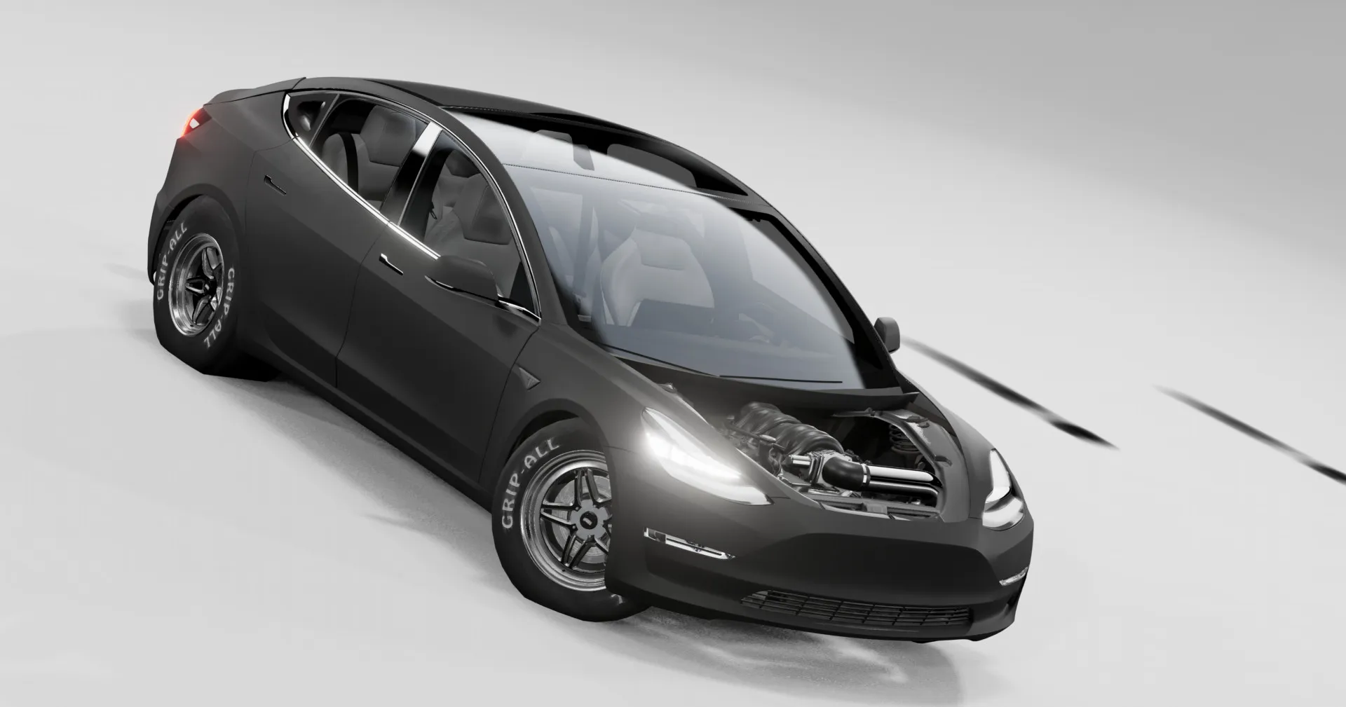 Tesla Model3 (Wagon Wheels and Chevrolet LS Swap) image 4
