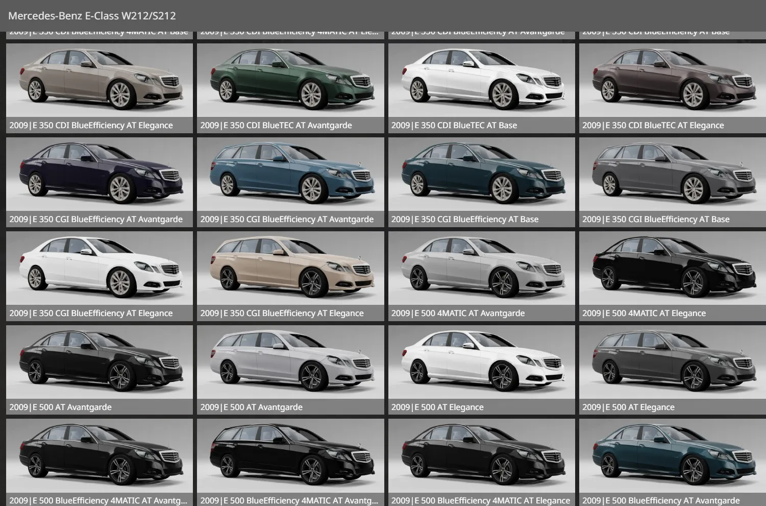 Mercedes-Benz W212/S212 Pack [245 CONFIGURATIONS] 1 image 16