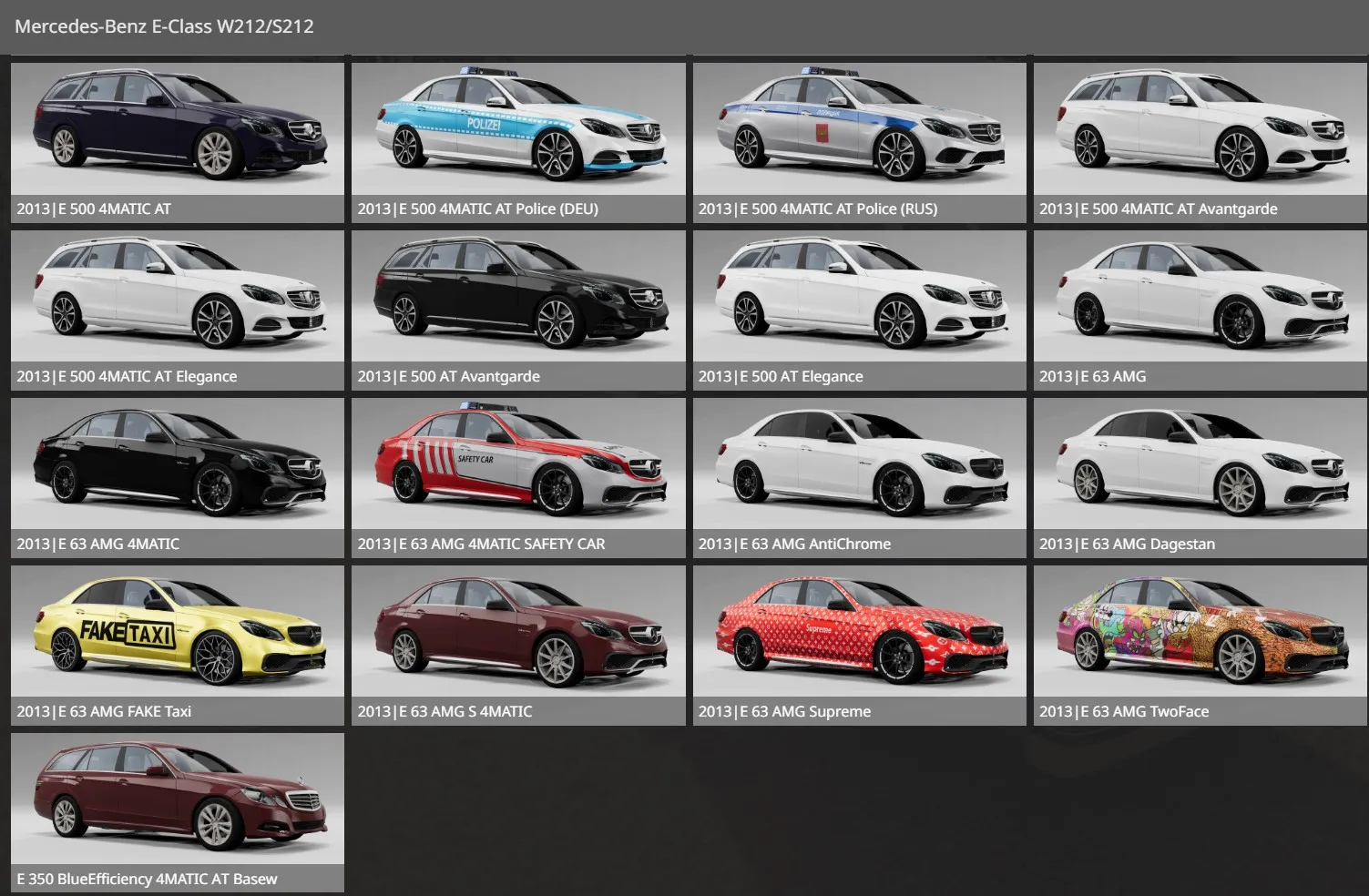 Mercedes-Benz W212/S212 Pack [245 CONFIGURATIONS] 1 image 23