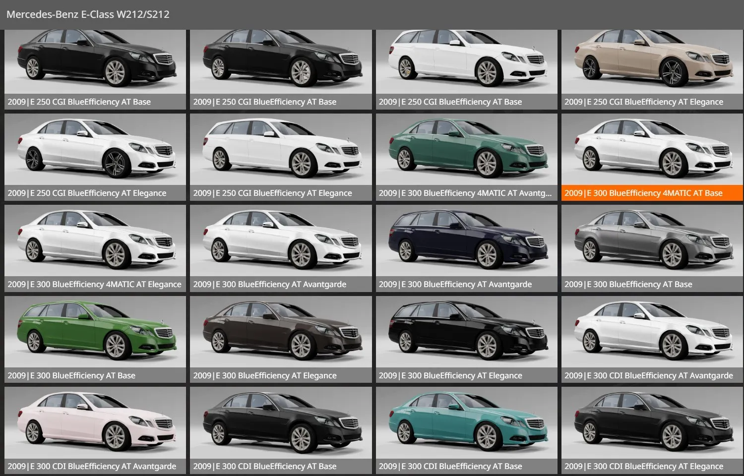 Mercedes-Benz W212/S212 Pack [245 CONFIGURATIONS] 1 image 14