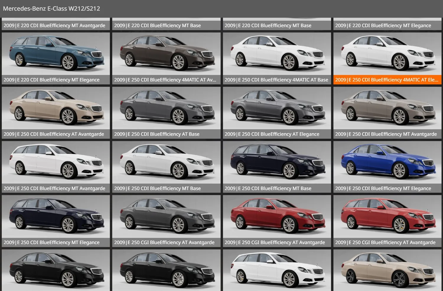 Mercedes-Benz W212/S212 Pack [245 CONFIGURATIONS] 1 image 13