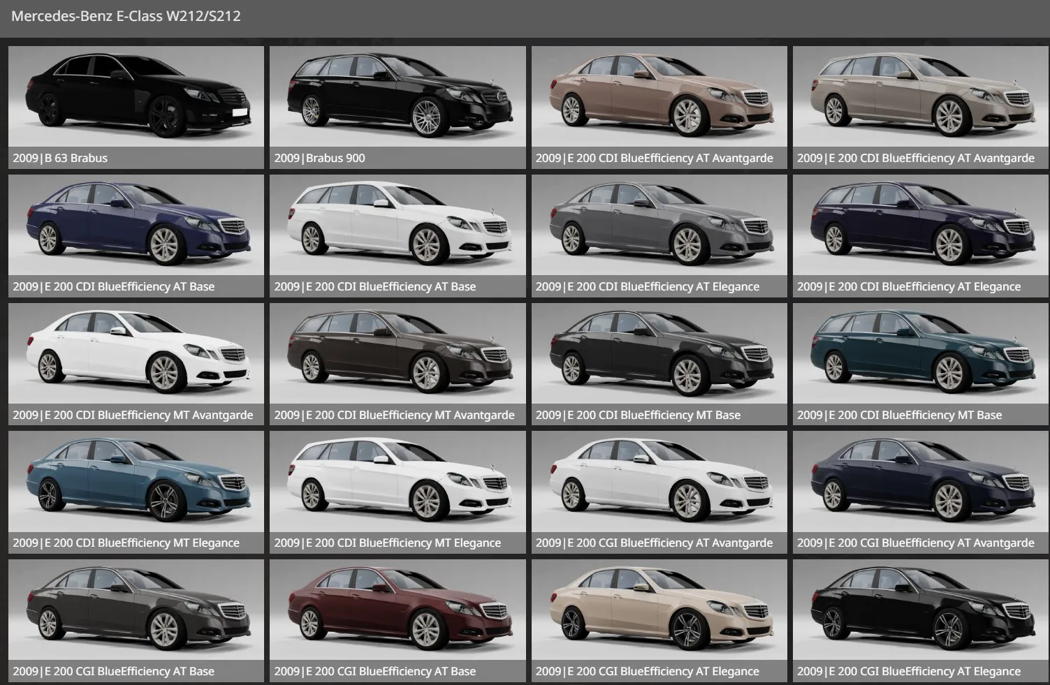 Mercedes-Benz W212/S212 Pack [245 CONFIGURATIONS] 1 image 11