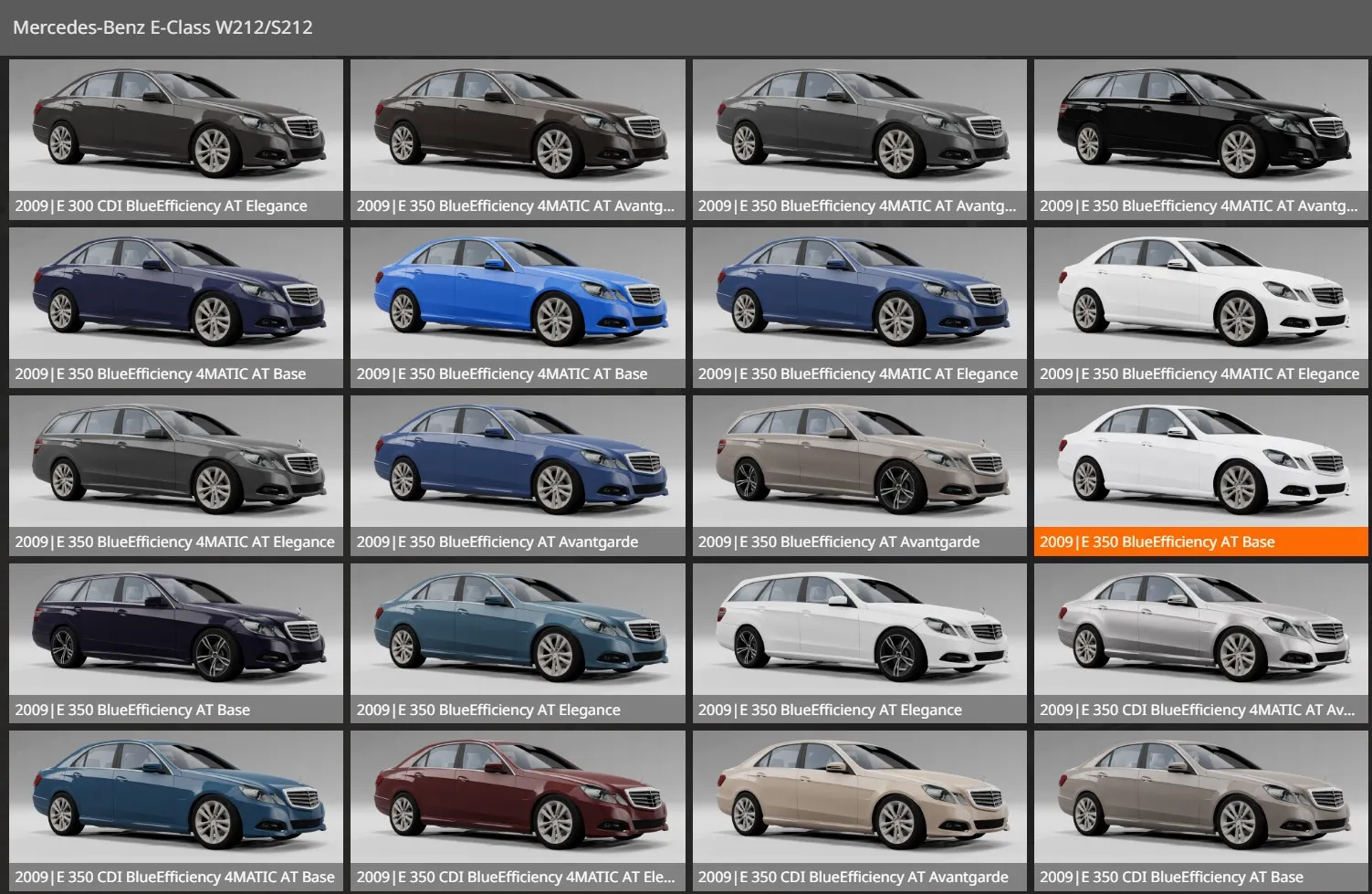 Mercedes-Benz W212/S212 Pack [245 CONFIGURATIONS] 1 image 15