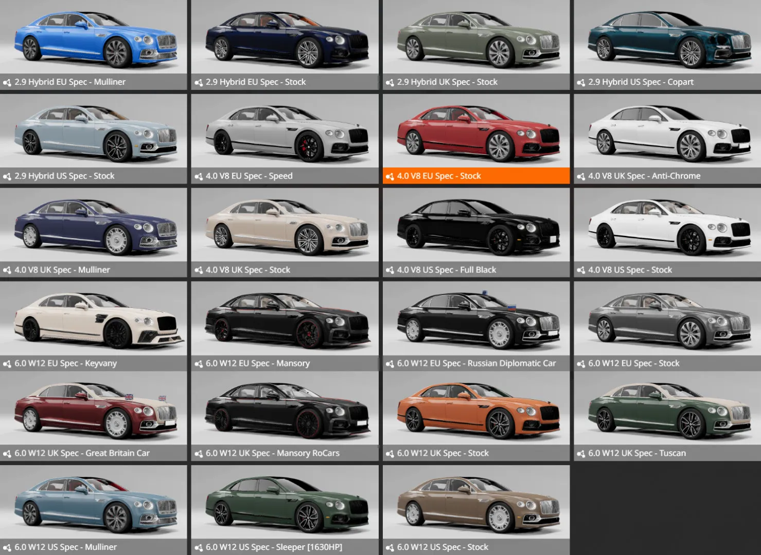 Bentley Flying Spur 2019-24 + Mansory + Keyvany + Tuscon + Mulliner + Air Suspension image 3