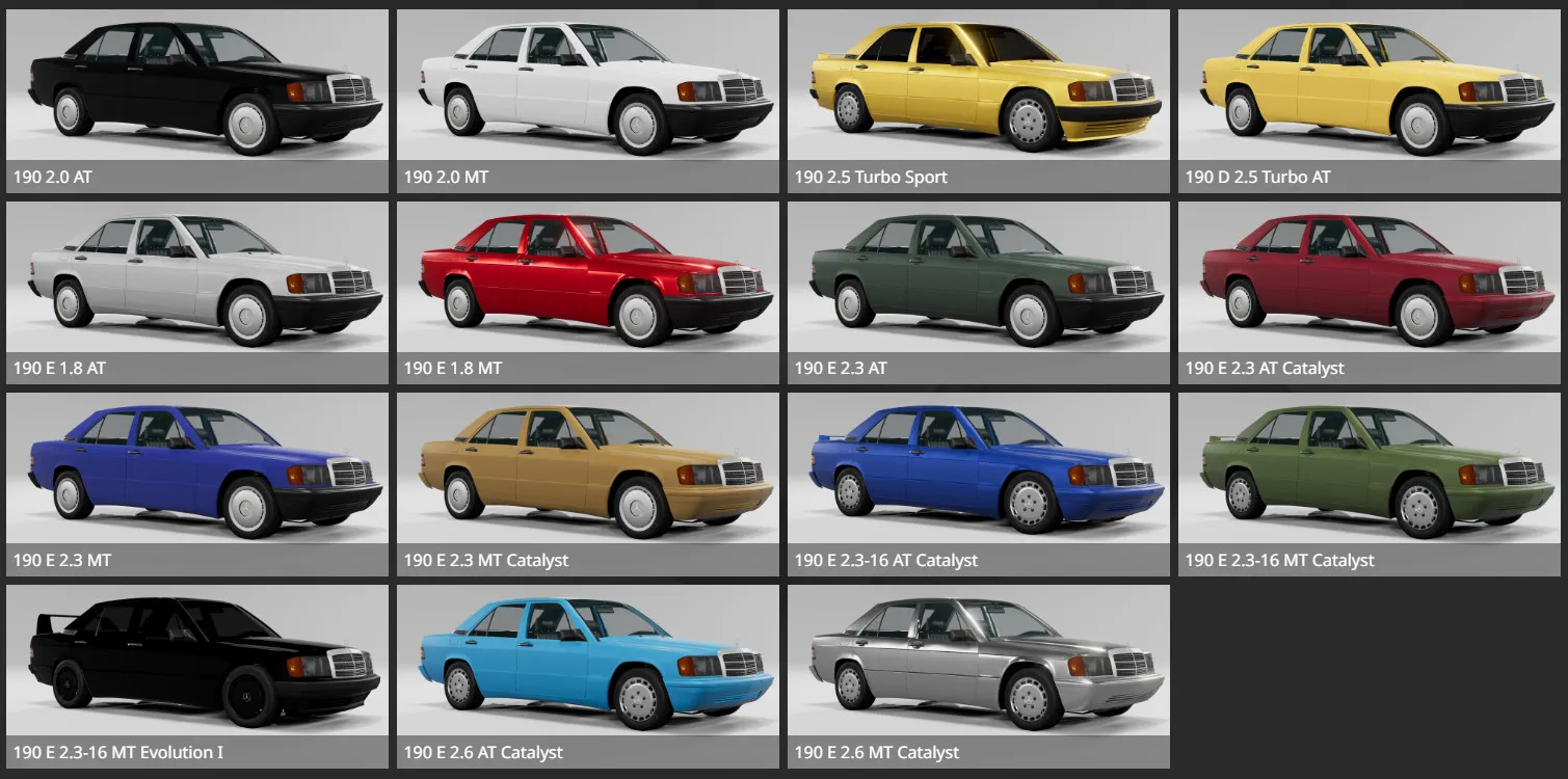 [FREE] Mercedes-Benz W201 Stock + Evolution I + Evolution II image 15