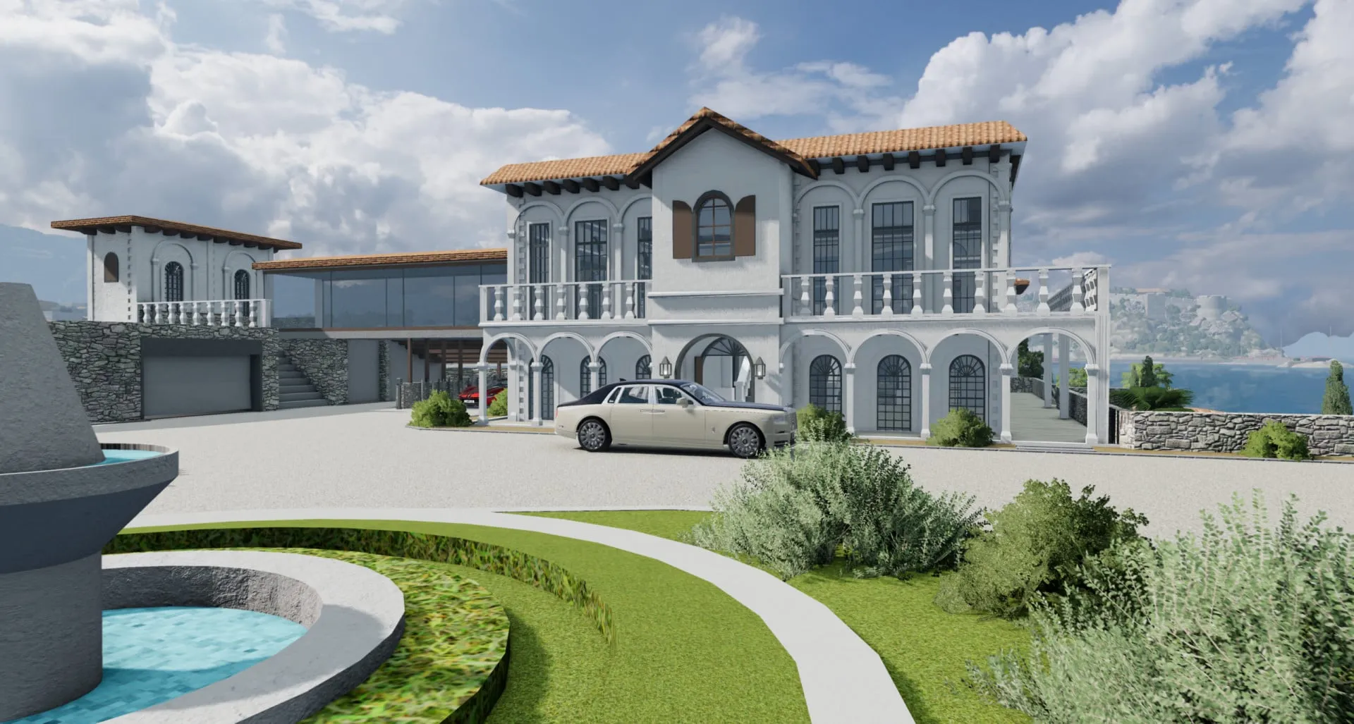 Italy Mansion (with OPENABLE garage doors, gate, and car elevator!) image 1