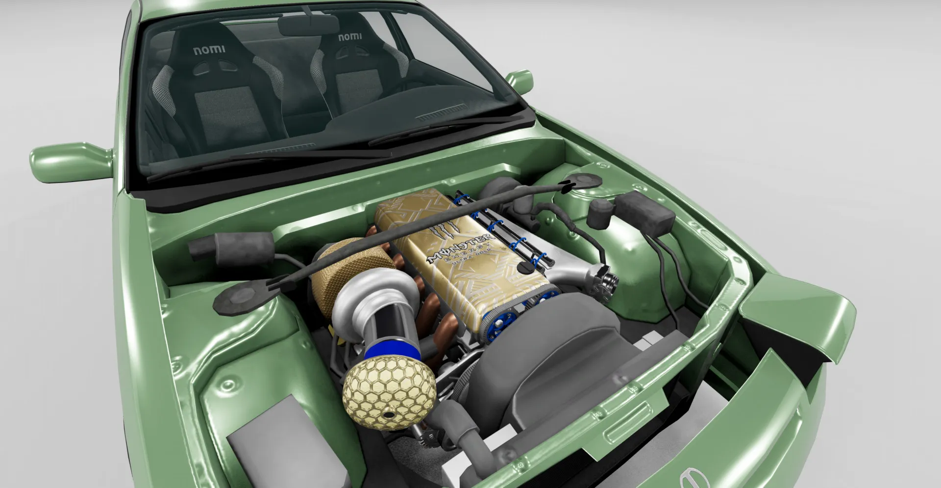 200bx Widowmaker 2JZ Supra Engine